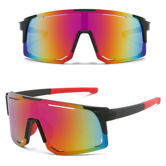 🌞🥽🔥 50% DE RÉDUCTION! 🚴 Lunettes de Sport Cyclisme Anti-Vent – Grand Objectif Entourant, UV400 & Ventilation (10 Couleurs, PC Léger) 💨