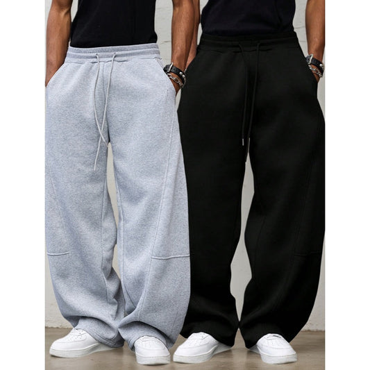 👖 50% DE RÉDUCTION! 🔥 Pantalon de Survêtement Droit Décontracté pour Homme – Coupe Relax, Tissu Doux & Parfait Pour Le Sport Ou Le Quotidien 🏃‍♂️