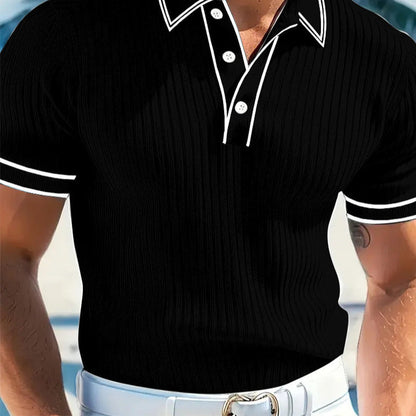 👕 50% DE RÉDUCTION! 🌞 Polo d'Été Décontracté à Manches Courtes – Tissu Respirant, Coupe Moderne & Idéal pour le Quotidien 💼