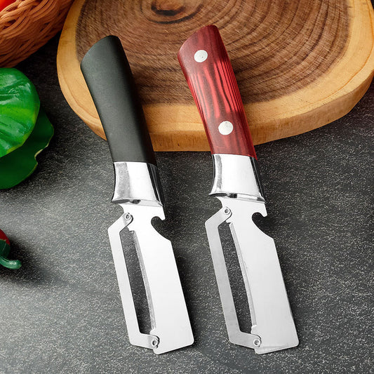 🔪 ACHETEZ 2, OBTENEZ 1 GRATUIT! 🍺 Épluche-légumes Multi-fonctions en Acier Inoxydable – Lame large, robuste & ouvre-bouteille intégré – Idéal pour une cuisine pratique et efficace 🥕
