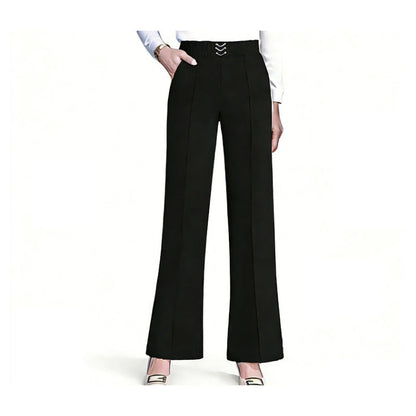 👖 50% DE RÉDUCTION! ✨ Pantalon Large Taille Haute pour Femme – Coupe Fluide, Tissu Léger & Parfait Pour Un Look Élégant Au Quotidien 🌸
