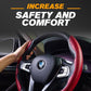 🚗 50% DE RÉDUCTION 💥 Housse de volant antidérapante – Confortable & facile à installer – Microfibre respirante, absorption de la transpiration – idéale pour une conduite agréable et sécurisée ✨🛡️🔥