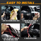 🚗 50% DE RÉDUCTION 💥 Housse de volant antidérapante – Confortable & facile à installer – Microfibre respirante, absorption de la transpiration – idéale pour une conduite agréable et sécurisée ✨🛡️🔥
