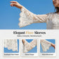 👚 50% DE RÉDUCTION! 🌼 Chemise Couvrance Crochet – Dentelle Ajourée, Manches Évasées & Style Boho Parfait Pour La Plage 🌴