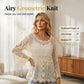 👚 50% DE RÉDUCTION! 🌼 Chemise Couvrance Crochet – Dentelle Ajourée, Manches Évasées & Style Boho Parfait Pour La Plage 🌴
