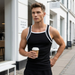 👕 60% DE RÉDUCTION! 💪 Débardeur Muscle Côtelé à Passepoil Contrasté pour Homme – Coupe Ajustée, Tissu Respirant & Parfait Pour La Salle De Sport Ou Les Journées Chaudes 🔥