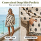 👗 60% DE RÉDUCTION 💃 Ensemble combishort bohème imprimé – Épaules dénudées & taille élastique – Tissu respirant, parfait pour l’été ou les vacances – look léger et romantique 🌸✨