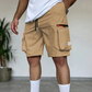 🩳 50% DE RÉDUCTION! 🏕️ Short Cargo Homme Multi-Poches – Tissu Résistant, Ceinture Élastique & Idéal Pour La Randonnée, Les Voyages & Les Loisirs 🎒