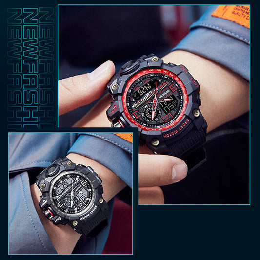 ⌚ 50% DE RÉDUCTION! 💧 Montre Sport Homme – Étanche 50m, Lumineuse, Robuste & Design Chic Pour Le Sport Et Le Quotidien 🔥