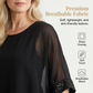 👚 50% DE RÉDUCTION! ✨ Haut Décontracté à Col Rond pour Femme – Tissu Doux, Coupe Relax & Parfait Pour Les Voyages Ou Le Quotidien ✈️