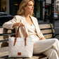 👜 50% DE RÉDUCTION! 👛 Sac Fourre-Tout Élégant en Dentelle – Grande Capacité, Design Chic & Idéal Pour Le Shopping, La Plage & Le Quotidien 🏖️