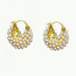💎 50% DE RÉDUCTION! ✨ Boucles d'Oreilles Anneaux Perles Fausses – Éclat Élégant, Légèreté & Parfaites Pour Un Look Chic Au Quotidien 👂