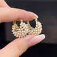 💎 50% DE RÉDUCTION! ✨ Boucles d'Oreilles Anneaux Perles Fausses – Éclat Élégant, Légèreté & Parfaites Pour Un Look Chic Au Quotidien 👂