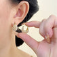 💎 50% DE RÉDUCTION! ✨ Boucles d'Oreilles Anneaux Perles Fausses – Éclat Élégant, Légèreté & Parfaites Pour Un Look Chic Au Quotidien 👂