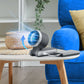 🌀 50% DE RÉDUCTION 💨 Ventilateur pliable à 5 vitesses – Compact, puissant, rechargeable & fraîcheur nomade – Parfait pour le bureau, la maison ou les voyages 🔘