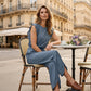 👗 50% DE RÉDUCTION 🌿 Ensemble top sans manches & pantalon large – Tissu fluide & coupe confortable – Idéal pour l’été, les voyages ou un look décontracté chic – léger et facile à porter ✨🌸👖