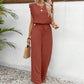 👗 50% DE RÉDUCTION 🌿 Ensemble top sans manches & pantalon large – Tissu fluide & coupe confortable – Idéal pour l’été, les voyages ou un look décontracté chic – léger et facile à porter ✨🌸👖