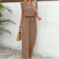 👗 50% DE RÉDUCTION 🌿 Ensemble top sans manches & pantalon large – Tissu fluide & coupe confortable – Idéal pour l’été, les voyages ou un look décontracté chic – léger et facile à porter ✨🌸👖
