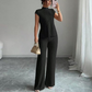 👗 50 % de Réduction 🔥 Ensemble deux pièces – haut à col montant & pantalon à jambes larges – Élégant, confortable & tendance pour toutes les occasions ✨