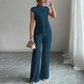 👗 50 % de Réduction 🔥 Ensemble deux pièces – haut à col montant & pantalon à jambes larges – Élégant, confortable & tendance pour toutes les occasions ✨