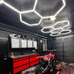💡 50% DE RÉDUCTION! 🔧 Lampe de Garage LED Hexagonale Haute Luminosité – Design Modulaire, Éclairage Uniforme & Parfaite Pour Les Garages, Ateliers Et Stations De Détailing 🚗