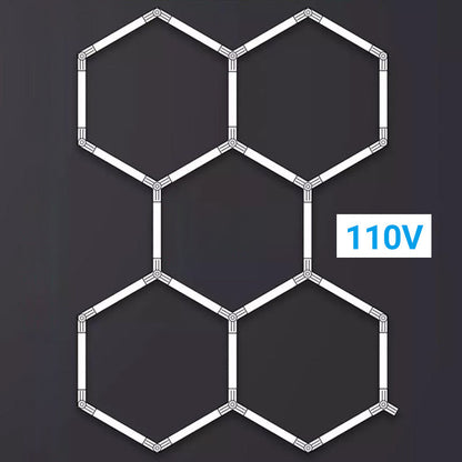💡 50% DE RÉDUCTION! 🔧 Lampe de Garage LED Hexagonale Haute Luminosité – Design Modulaire, Éclairage Uniforme & Parfaite Pour Les Garages, Ateliers Et Stations De Détailing 🚗