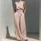 👗 50% DE RÉDUCTION ⏰ Ensemble 2 pièces – Haut & pantalon à jambes larges – Tissu fluide, coupe élégante – parfait pour l’été, les voyages ou un look chic au quotidien ✨🌸👖