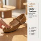 🥿 50% de Réduction 🌿 Ballerines Confortables en PU Aspect Daim avec Bride – Nouveau Style 2026 – Douces, flexibles & élégantes au quotidien ✨