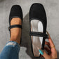 🥿 50% de Réduction 🌿 Ballerines Confortables en PU Aspect Daim avec Bride – Nouveau Style 2026 – Douces, flexibles & élégantes au quotidien ✨