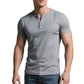 👕 50 % DE RÉDUCTION ☀️ T-shirt Henley manches courtes – Fraîcheur maximale & look moderne – parfait pour l’été ✨