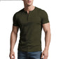 👕 50 % DE RÉDUCTION ☀️ T-shirt Henley manches courtes – Fraîcheur maximale & look moderne – parfait pour l’été ✨