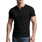 👕 50 % DE RÉDUCTION ☀️ T-shirt Henley manches courtes – Fraîcheur maximale & look moderne – parfait pour l’été ✨