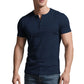 👕 50 % DE RÉDUCTION ☀️ T-shirt Henley manches courtes – Fraîcheur maximale & look moderne – parfait pour l’été ✨