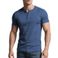 👕 50 % DE RÉDUCTION ☀️ T-shirt Henley manches courtes – Fraîcheur maximale & look moderne – parfait pour l’été ✨