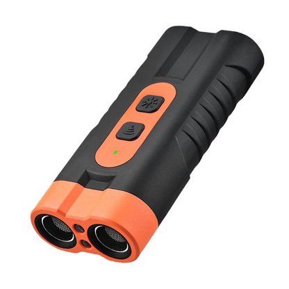 🐕 50% DE RÉDUCTION 🔦 Dispositif anti-aboiement ultrasonique – Double émetteur & lampe torche – Réglable, silencieux pour l'homme & efficace – idéal pour le dressage et les balades nocturnes 🌙