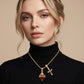 ✝️ 50 % DE RÉDUCTION ✨ Pendentif double Gold Faith – Chaîne réglable, savoir-faire exceptionnel & élégance sacrée – Un cadeau plein de sens pour les occasions spéciales 💛
