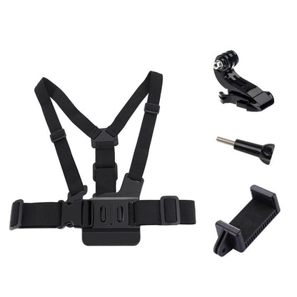 📱 50% DE RÉDUCTION 📸 Support de poitrine réglable avec crochet en J & support pour téléphone – Mains libres, compatible avec tous les smartphones – parfait pour vlogging, sport ou travail en hauteur 🎥