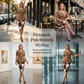 👗 50% DE RÉDUCTION 🎨 Ensemble jupe crayon & top color-block – Taille cintrée, chic & parfait pour le bureau, dîners ou occasions spéciales – Polyvalent et élégant 🔥