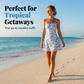 👗 50% DE RÉDUCTION 🌸 Robe fleurie dos nu – Bleu ciel ou rouge, tailles XS-XL – Tissu fluide, décolleté plongeant dans le dos – parfaite pour l’été, les vacances ou un rendez-vous romantique ☀️