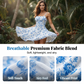 👗 50% DE RÉDUCTION 🌸 Robe fleurie dos nu – Bleu ciel ou rouge, tailles XS-XL – Tissu fluide, décolleté plongeant dans le dos – parfaite pour l’été, les vacances ou un rendez-vous romantique ☀️