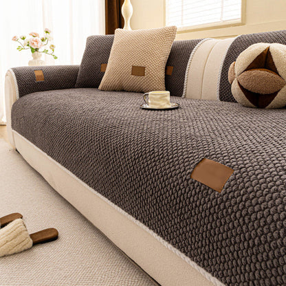🛋️ 50% DE RÉDUCTION! 🐾 Housse canapé anti‑griffes – Ultra‑douce, lavable & résistante – Gris/Blanc/Marron ✨
