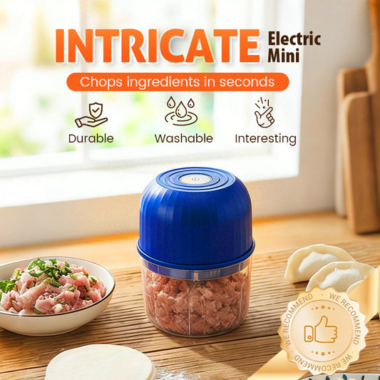 🧄 50% DE RÉDUCTION 🔥 Mini-hachoir électrique sans fil & performant – Rechargeable & lames en acier inoxydable – Parfait pour ail, oignons, herbes ou baby food – compact et facile à nettoyer 🔪✨