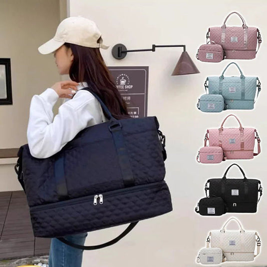 👜 50% DE RÉDUCTION ✈️ Sac de voyage grande capacité – Compartiments sec & humide – Idéal pour sport, week-end ou loisirs – pratique, résistant & bien organisé 🔥