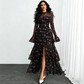 👗 50% DE RÉDUCTION 🌞 Robe maxi élégante à col montant & fente – Moulante, affinante & féminine – Idéale pour galas, mariages & occasions spéciales ✨