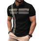 👕 50% DE RÉDUCTION ✨ Haut rayé pour homme – col & manches courtes – Léger, respirant & parfait pour l'été, le sport ou le quotidien – look décontracté et tendance 🌊