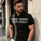 👕 50% DE RÉDUCTION ✨ Haut rayé pour homme – col & manches courtes – Léger, respirant & parfait pour l'été, le sport ou le quotidien – look décontracté et tendance 🌊