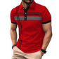 👕 50% DE RÉDUCTION ✨ Haut rayé pour homme – col & manches courtes – Léger, respirant & parfait pour l'été, le sport ou le quotidien – look décontracté et tendance 🌊