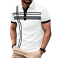 👕 50% DE RÉDUCTION ✨ Haut rayé pour homme – col & manches courtes – Léger, respirant & parfait pour l'été, le sport ou le quotidien – look décontracté et tendance 🌊