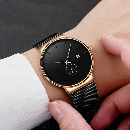 ⌚ 50% DE RÉDUCTION ⏳ Montre homme minimaliste – étanche, mouvement quartz & design intemporel – Élégante, légère & parfaite pour le quotidien ou le bureau ✨