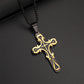 💥 50% DE RÉDUCTION ✝️ Collier avec pendentif en forme de croix de style vintage orné – Détails raffinés, intemporel & parfait pour un look spirituel ou élégant au quotidien ✨